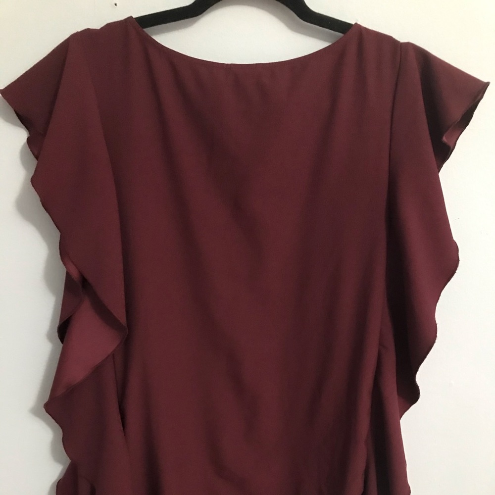 Wine colored dress